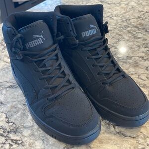 Puma Men's Black High-Top Sneakers